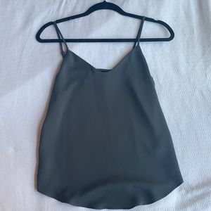J.Crew Dark Gray/ Charcoal Flowy Camisole V-Neck